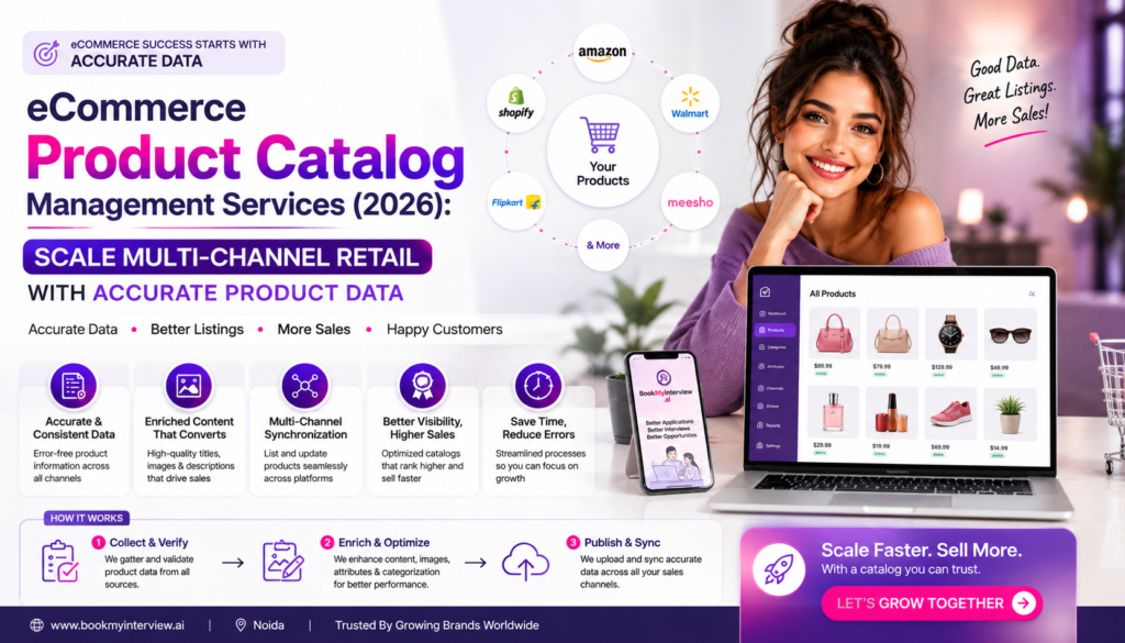 Product catalog management services for multi-channel eCommerce retail