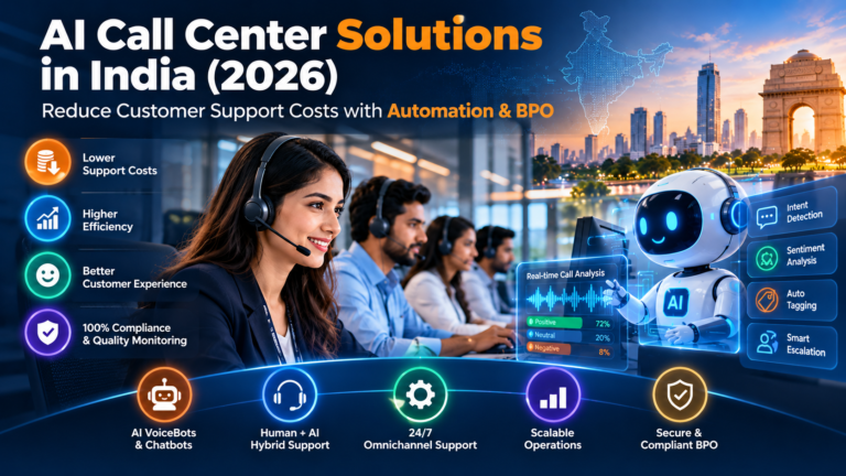 AI Call Center Solutions in India (2026): Reduce Customer Support Costs with Automation & BPO