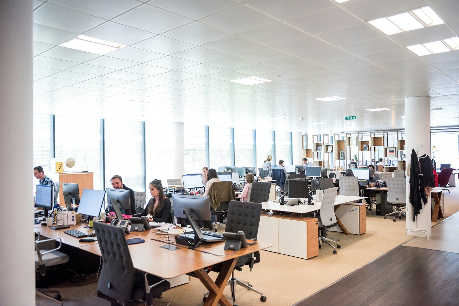 Customer service operations team working in a modern office, representing outsourced contact centre delivery